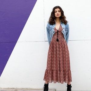 Vanessa Bruno “IDRAK” dress in Garnet 34